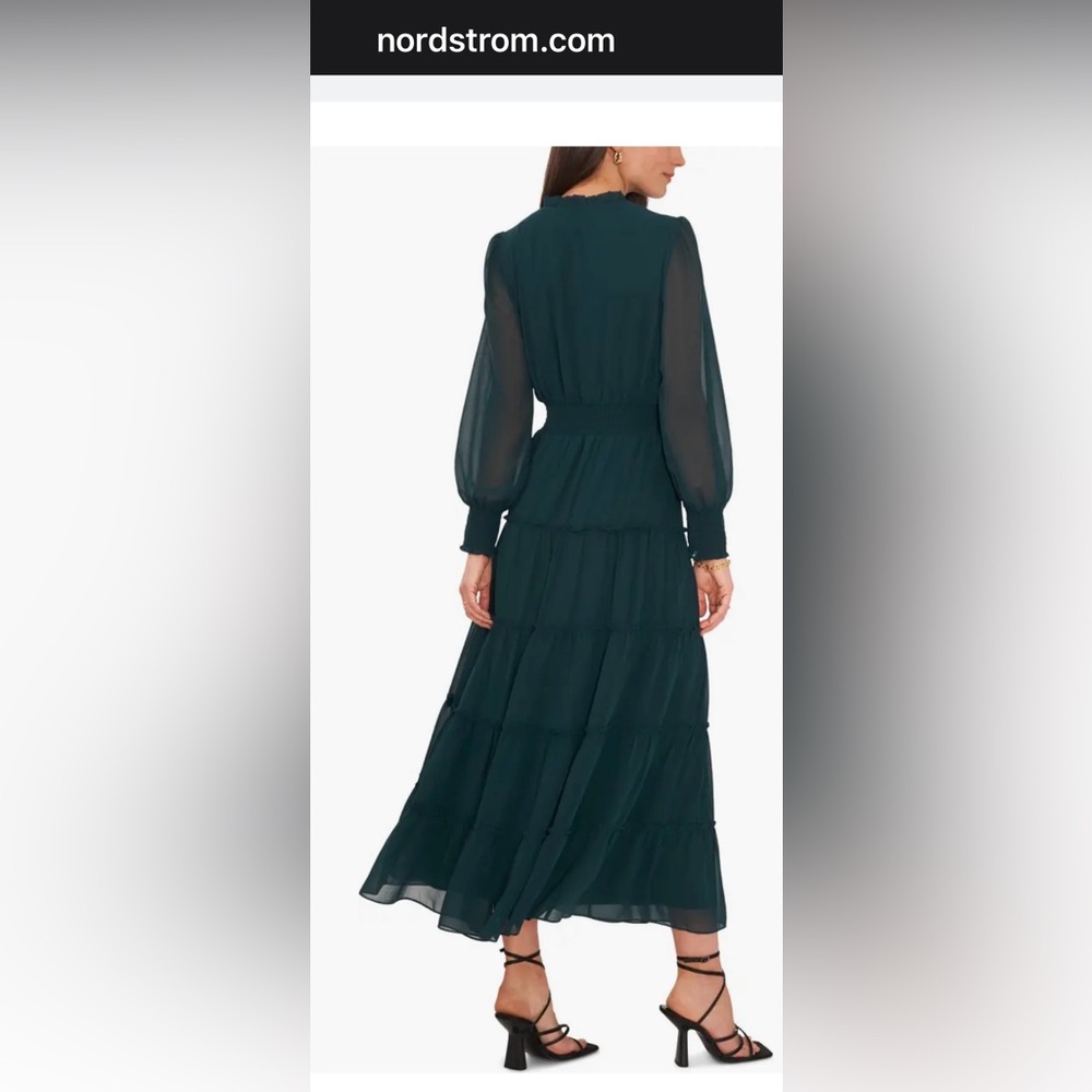 1.State large tiered dress. Ponderosa Pine Green Great Condition - Picture 2 of 2